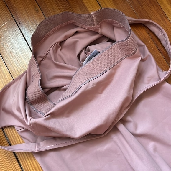 Girlfriend Collective Dusty Rose Scoop Sleeveless Unitard Jumpsuit Sz XL - Picture 9 of 10